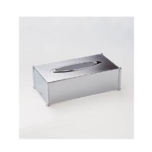 Servilletero de estaño galvanizado de forma cuadrada moderna hecho a mano Almacenamiento de mesa de hierro de calidad superior para hoteles y Estilo Vintage - Product Image 6