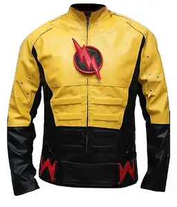 Bestzo Heren Mode Reverse Flash Leren Jassen Multi Gekleurde Meest Populaire Kwaliteit Custom Mannen Leren Jas