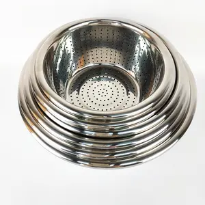 2019 New cooking tools vegetable fruit rice sieve wire mesh strainer stainless steel colander