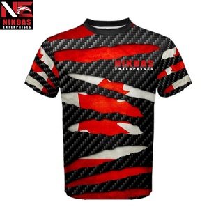 Polo à sublimation personnalisée T-shirt en coton respirant à motif de maillot de cricket nouveau design - Product Image 3
