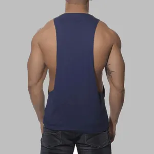 Kustom Dicetak T-Kembali Gym Singlet Pria Gym Singlet