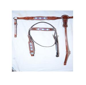Headstall Western intelligent en cuir de qualité supérieure pour cheval Tack équestre durable et élégant pour les fabricants d'équitation d'Inde - Product Image 4