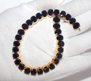 40.89gm zafiro azul natural chapado en oro pendientes, colgantes y collar conjunto joyería para venta al por mayor - Product Image 2