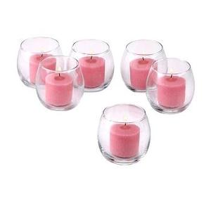 Vela votiva de vidrio rojo, cristal votivo, moderna, votiva, de cristal, precio bajo - Product Image 6