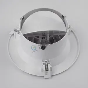 China Factory Cheaper Plastic Air Grille Round Ceiling Air Diffuser with butterfly damper in White Color for air conditioning