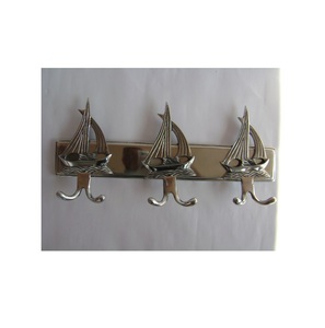 Hot Selling Whole Sale Metal Mounted Coat Key <b>Towel</b> Clothing <b>Rails</b> for Home Silver Plated Hooks for Home Hotel - Product Image 6