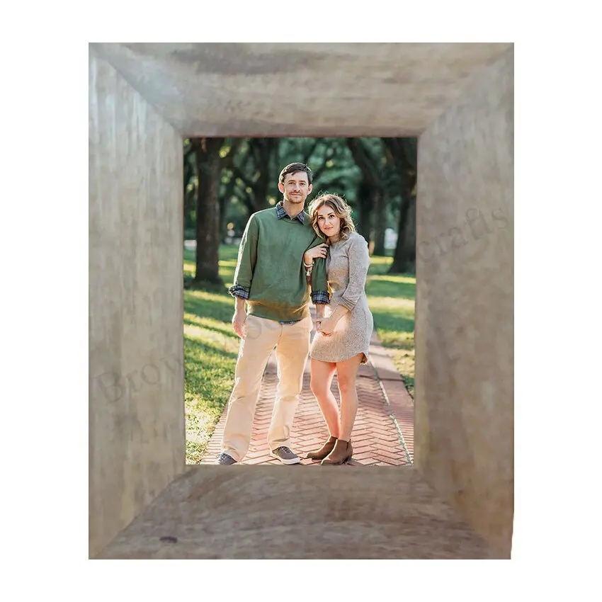 Einfache & einzigartige rechteckige Holzform 4x6 Zoll Bilderrahmen für Hochzeits geschenke oder dekorative Verwendung zu günstigen Großhandels preis