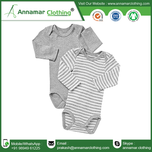 Peleles de bebé de punto de algodón orgánico 100%, ropa personalizada para recién nacidos, ropa de bebé certificada, proveedores indios - Product Image 6