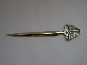 Ouvre-lettres en métal argenté Vintage, facile à transporter, pour le bureau et la maison, classique, bon marché, vente en gros, - Product Image 6