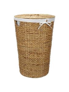 Panier de rangement en jacinthe d'eau naturel tissé à la main, rustique, en gros à prix compétitif et en grande quantité - Product Image 6