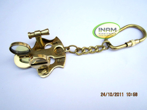 Extreme Quality, Nautical Beautiful and Designer Brass Sextant <b>Key</b> <b>Chain</b> / Antique Brass sextant <b>Key</b> <b>Chain</b> - Product Image 3