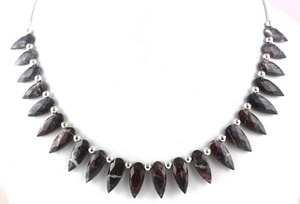 Cuentas de Briolette para fabricación de joyas, cuentas facetadas de ágata jaspe marrón Natural, joyería de alta calidad, venta al por mayor - Product Image 5