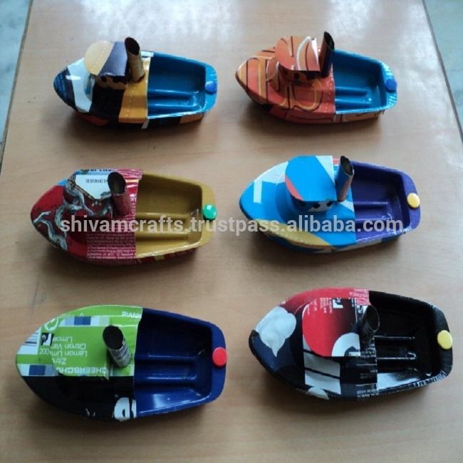 Pop Pop Steam Tug Pop Pop Boat Toys Recycled Steam Boat Model Recycled  Model Small Tin Toys Boats Recycled Tin Tug Boats - Main Image