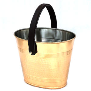 Seau à glace ovale en acier inoxydable avec pince - Product Image 6