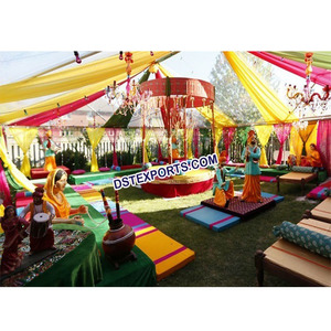 Punjabi-estatua de fibra de Virsa, estatua tradicional de decoración de boda para escenario - Product Image 1