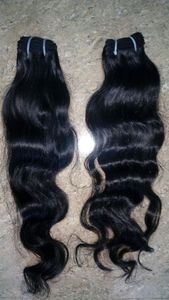 Vente en gros de haute qualité non transformés 10-30 pouces Body Wave Remy Trames de cheveux humains indiens vierges bon marché - Product Image 5