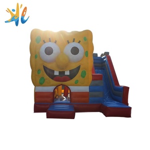 De dibujos animados comercial niños casa saltando inflables deslice combo - Product Image 2