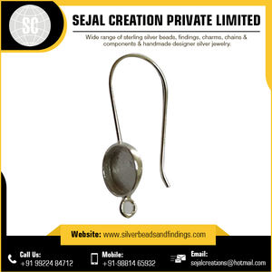 ต่างหูเงินแท้พร้อมห่วง อุปกรณ์และส่วนประกอบสำหรับทำเครื่องประดับ จากผู้ผลิตที่เชื่อถือได้ - Product Image 5