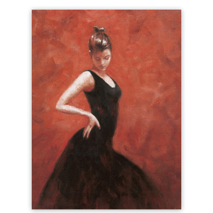 Opere d'arte dipinte a mano 3d canvas paint dancing girls photo for office home living room decoration - Product Image 2