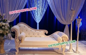 Conjunto de sofá tallado pesado musulmán para boda, muebles elegantes para ceremonia de compromiso, asiento de amor dorado con sillas - Product Image 6