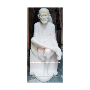 Antique Marble Sai Baba Statue - Product Image 1