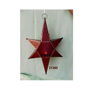 Linterna de estrella de cristal hecha a mano, pantalla de pentagrama de estrella de papel de Navidad PARA EL Día de San Valentín, fiesta de boda, decoración colgante para el hogar - Product Image 1