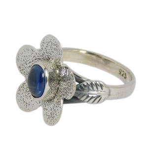 Vente en gros Bague d'éternité en vermeil en argent sterling 925 Bagues de fiançailles en pierres précieuses de tanzanite véritable Bijoux en argent à la mode - Product Image 2