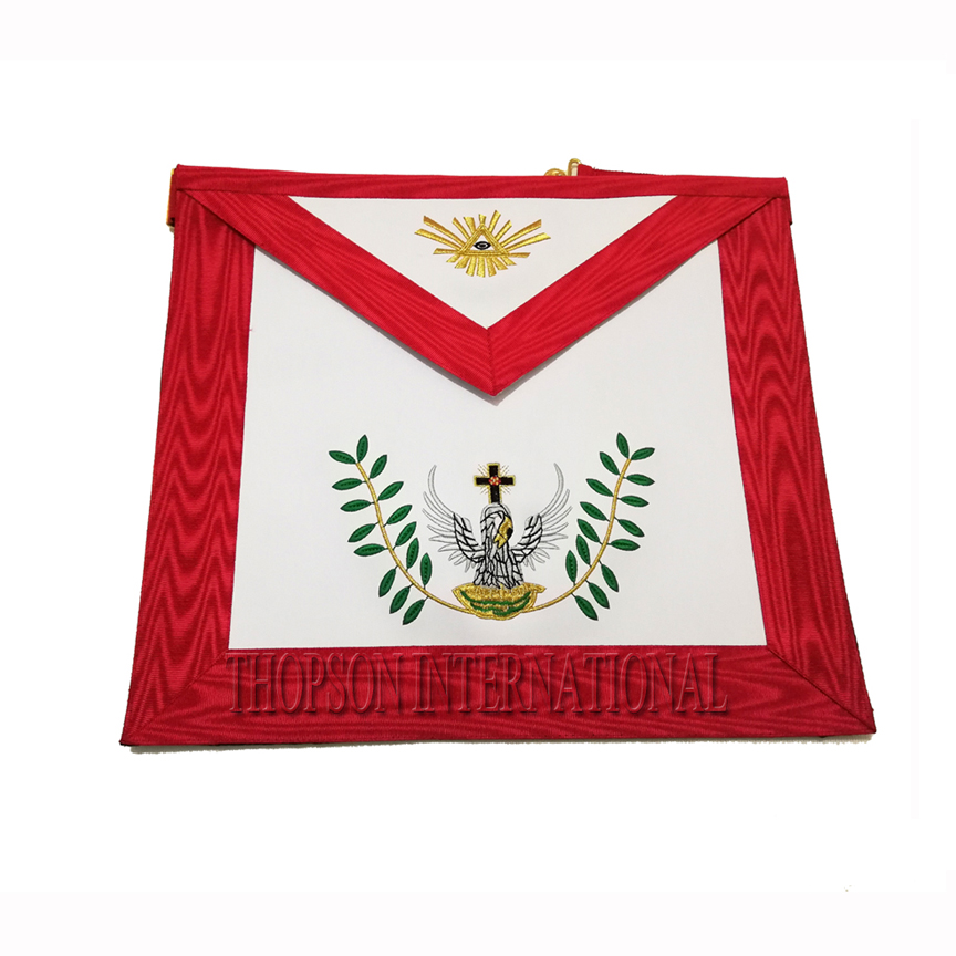 Masonic Regalia Rose Croix 18 Degree Apron Embroidery Crafts with Cross-Stitching & Needlework