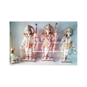 Statue Parivar décorative en marbre - Product Image 1