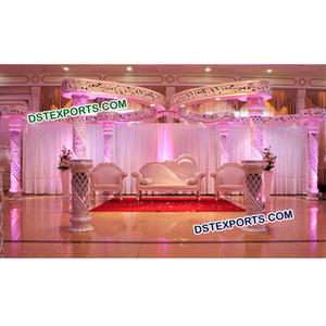 Mandap de boda de mariposa, diseño moderno, cristal de boda indio, fabricante y distribuidor, nuevo - Product Image 1