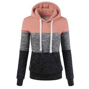 Sudaderas con capucha de invierno de lana de algodón 100% para mujer Sudadera con capucha multicolor - Product Image 1