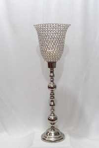 Premium Modern Fancy Unique Luxury Aluminum Nickel Plated Candle Holder Modern Luxury Royal Classic Look Hot <b>Sale</b> Candle Holder - Product Image 2