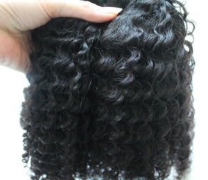 ผมเรมีผมคนสีธรรมชาติสำหรับต่อผมคนผมหยิกเป็นลอนสวย - Product Image 3