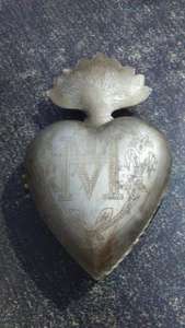 กล่องไฟรูปหัวใจสีเงินขนาดใหญ่รูปหัวใจศักดิ์สิทธิ์สำหรับตกแต่งบ้าน - Product Image 2