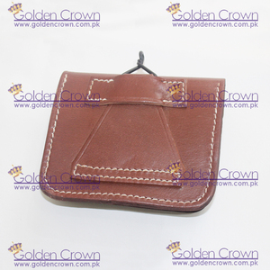 Pochette en cuir-marron | Pochette en cuir Lebel français | Pochette en cuir français - Product Image 5