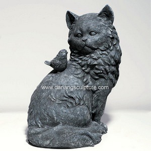 Statue de cigogne de jardin sculptée à la main de style design oriental granit de marbre intérieur et extérieur Catégorie de produit Statues-DSF-T1081 - Product Image 3