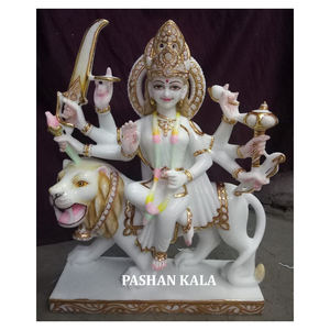 Belles sculptures perinterne blanche pur, faites à la main, 18 cm - Product Image 1