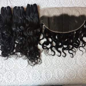 Paquetes alineados de cutícula de alta calidad, cabello crudo vietnamita camboyano virgen 613, Frontal encaje negro, hueso de visón recto, proveedor FH - Product Image 1