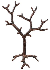 Soporte de exhibición de joyería de 3 niveles de metal con bandeja de anillo de madera para decoración de tocador - Product Image 5