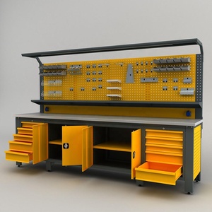 Gabinete Metálico de Acero para Herramientas de Garaje de Alta Resistencia con Panel Perforado - Product Image 2