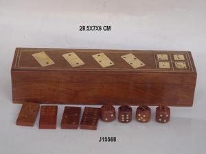 เกมไม้ Sheesham เจ็ดในหนึ่งเกมไม้เจ็ดในหนึ่งคำสั่งผสมของเกมไม้ไปๆมาๆที่บ้านและของขวัญ - Product Image 5