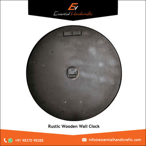 Haute qualité en gros rond en bois horloges murales créatif Design traditionnel maison horloges décoratives horloges murales - Product Image 4