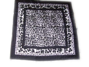 Stylish Summer Printed 100% <b>Silk</b> Square <b>Scarf</b> for Women Eco-friendly Digital Printed Hair <b>Scarves</b> & Wraps Headscarf - Product Image 4