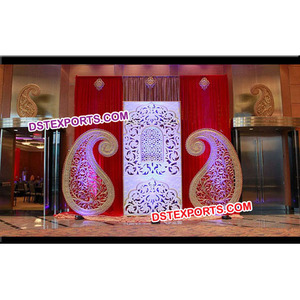 Panneau d'arrière-plan de mariage indien, pour tenue de mariage, nouveau Design, décoration d'arrière-plan de livraison gratuite - Product Image 1