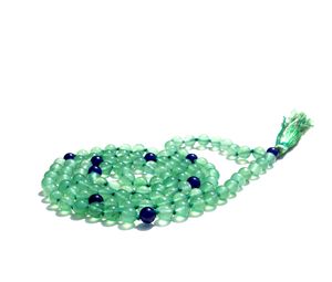 Collar con cuentas de Aventurina para Yoga, collar largo hecho a mano con cuentas de Aventurina, para artista indio, 108 - Product Image 6