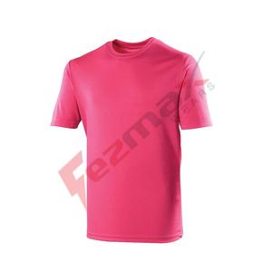 Camiseta de manga corta con cuello redondo para hombre de la mejor calidad, camiseta transpirable de talla grande, diseño en blanco de tela - Product Image 5