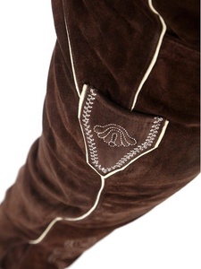 HERREN-pantalon en cuir suédé, pour hommes, vêtement personnalisé, marron, oktoberfête - Product Image 2