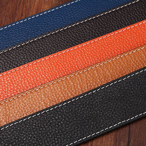 Cinturones de cuero para Parejas para hombre y mujer, Cinturón de piel auténtica, informal, color negro, vaca, OEM - Product Image 2