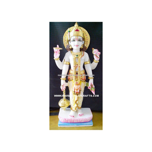 White Marble Vishnu Statue - Product Image 1