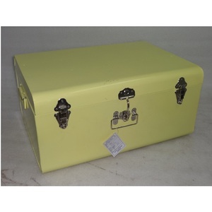 ตกแต่งที่มีสีสันเหล็กชุบสังกะสีแผ่นโลหะกล่องเก็บลำต้นสำหรับอเนกประสงค์ชุดของ2 - Product Image 4